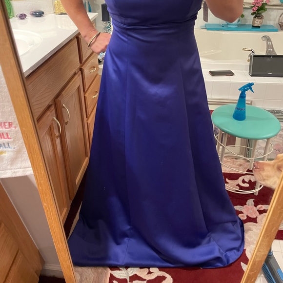 NWT Purple beautiful VINTAGE evening gown prom - Picture 7 of 12